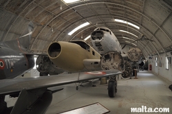 Wreck planes in the Malta Aviation Museum Wreck planes in the Malta Aviation Museum