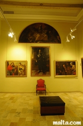 exhibition hall at fine arts museum