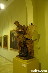 statue at fine arts museum