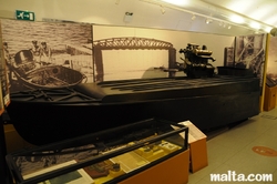 boat at the war museum valletta