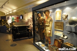 radio operator and uniforms  war museum valletta