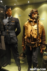 uniforms at the  war museum valletta