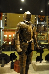 decorated armour in the palace armoury in valletta