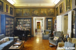 The Library of the Casa Rocca Piccola in valletta