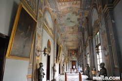 armours corridor in the Grandmaster Palace in Valletta