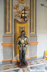 shiny armour in the Grandmaster Palace in Valletta