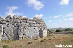 external wall of Ggantija Temple Xaghra Gozo external wall of Ggantija Temple Xaghra Gozo