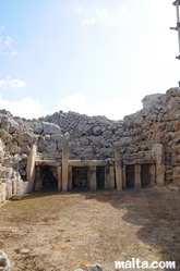megalithes doorways at Ggantija Temple Xaghra Gozo
