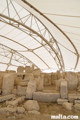 Inside the Hagar Qim Temples Inside the Hagar Qim Temples