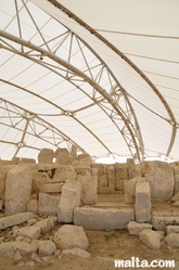 Inside the Hagar Qim Temples