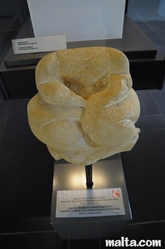 Statue of a woman discovered in the Hagar Qim Temples Statue of a woman discovered in the Hagar Qim Temples