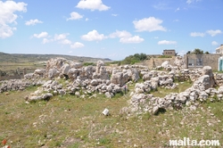 ruins of rooms of Ta'Hagrat Temples