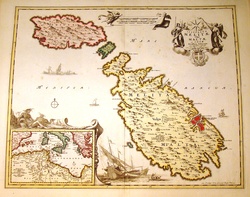 antique Malta map