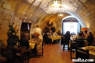 Bacchus Restaurant - Mdina - Dining Room