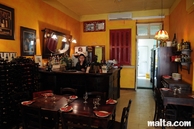 Bar and kitchen of Ta'Kris Restaurant and Maltese Bistro