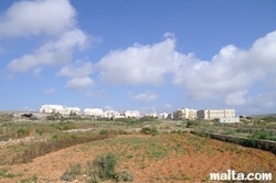 View of Bahrija and fields