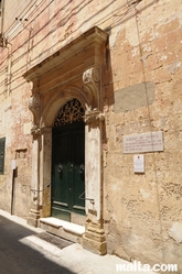 Front of the Auberge de France in Vittoriosa Birgu Front of the Auberge de France in Vittoriosa Birgu