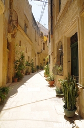 Pedestrian street of Vittoriosa Birgu Pedestrian street of Vittoriosa Birgu