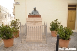 Statue of politician Guze Abela in Dingli