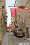 Decorated narrow street of Floriana Decorated narrow street of Floriana
