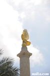 Malta Memorial's eagle Statue in Floriana