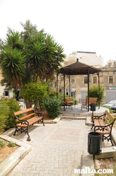 Gazebo and benches in Gzira Gazebo and benches in Gzira