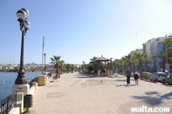 The Gzira sea promenade The Gzira sea promenade