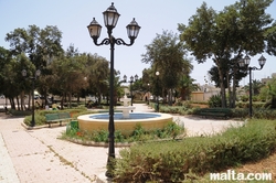 Fountain in the council garden of Marsascala