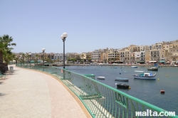 Marsascala's promenade