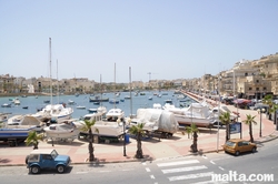 View of Marsascala Bay from the Parish Church of St Anne