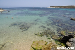 Water of the St Thomas Bay near marsascala