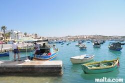 Marsaxlokk harbour Marsaxlokk harbour