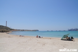 Small beach in Marsaxlokk Small beach in Marsaxlokk