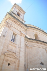 side Steeple of the Mgarr parish Church side Steeple of the Mgarr parish Church