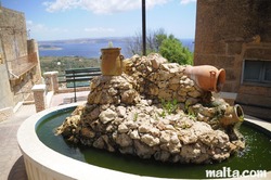 nadur monument with view over the gozo channel