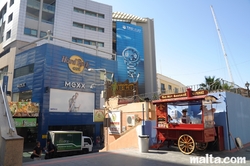 Entrance to the Baystreet shopping complex in Paceville