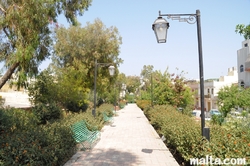 Inside the Saint Margerita Garden in St Gwann Inside the Saint Margerita Garden in St Gwann