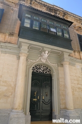 Bow window of a villa in Siggiewi