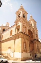 Front and side of the Parish church of Stella Maris