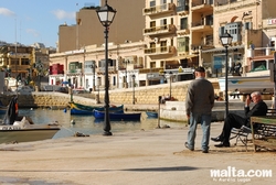 Port of St Julian in Spinola Bay