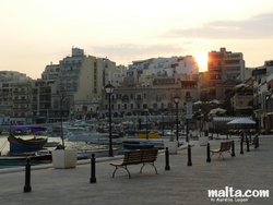 Spinola bay sunset