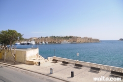 View of the Manoel Island from Ta'xbiex