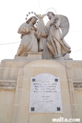 Christian statue in Tarxien