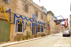 Decoration in the streets of Tarxien Decoration in the streets of Tarxien