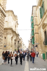 Merchant Street in Valletta