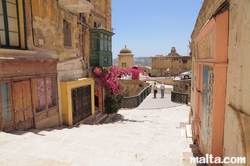 Street and stairs of Valletta