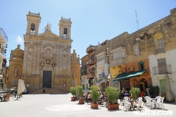 St George's Basilica and the public square in Victoria gozo