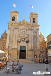 St George's Basilica and the public square in Victoria gozo