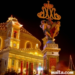 The mosta Dome during the fest The mosta Dome during the fest