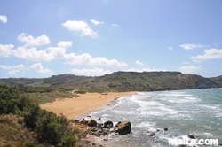 View of the Ramla Bay Gozo